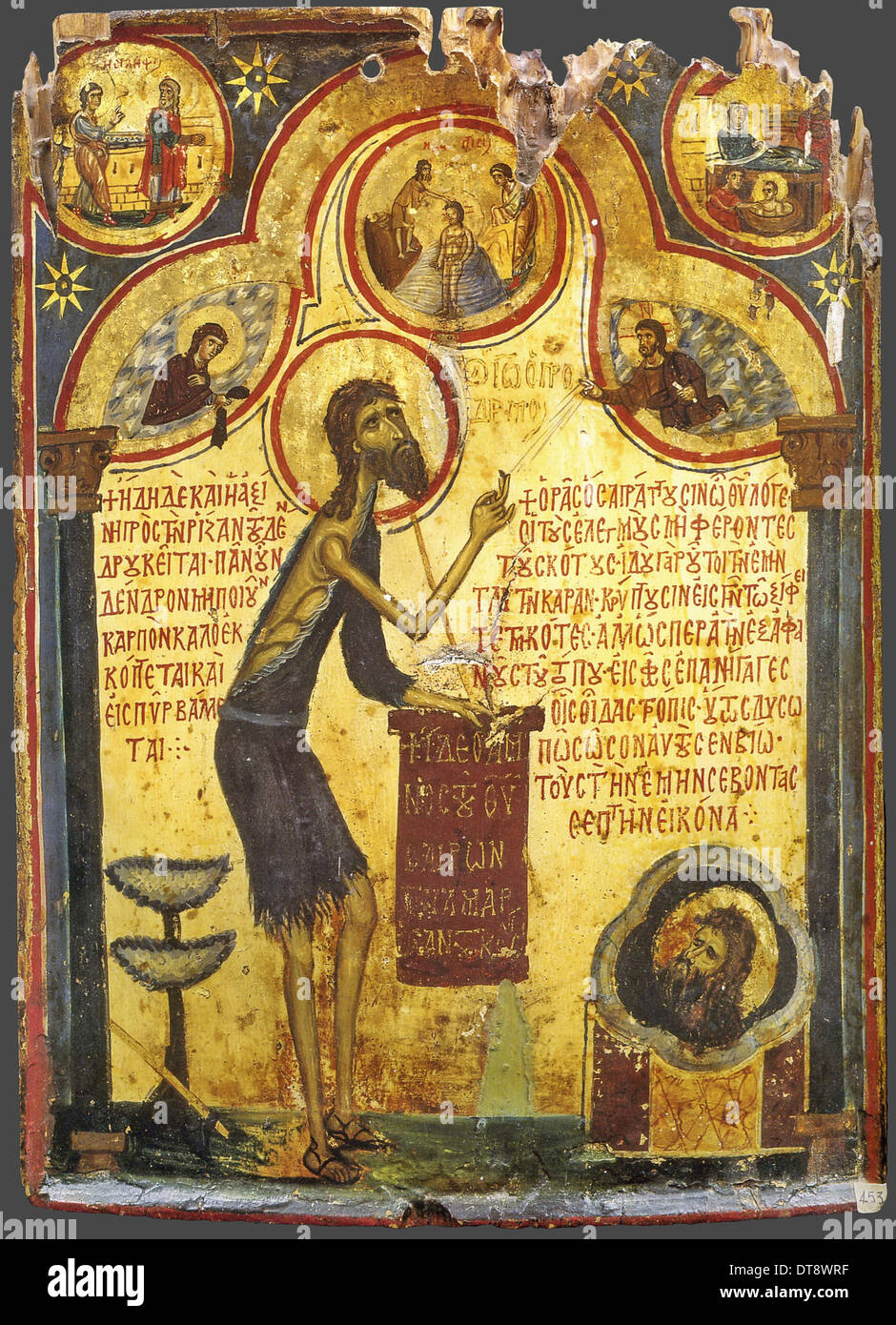 Saint John the Forerunner with scenes from his life, 13th century