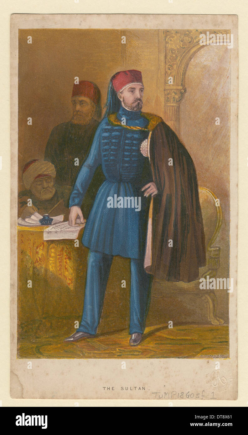 Sultan Abdülmecid I (18231861), 1850. Artist Anonymous Stock Photo