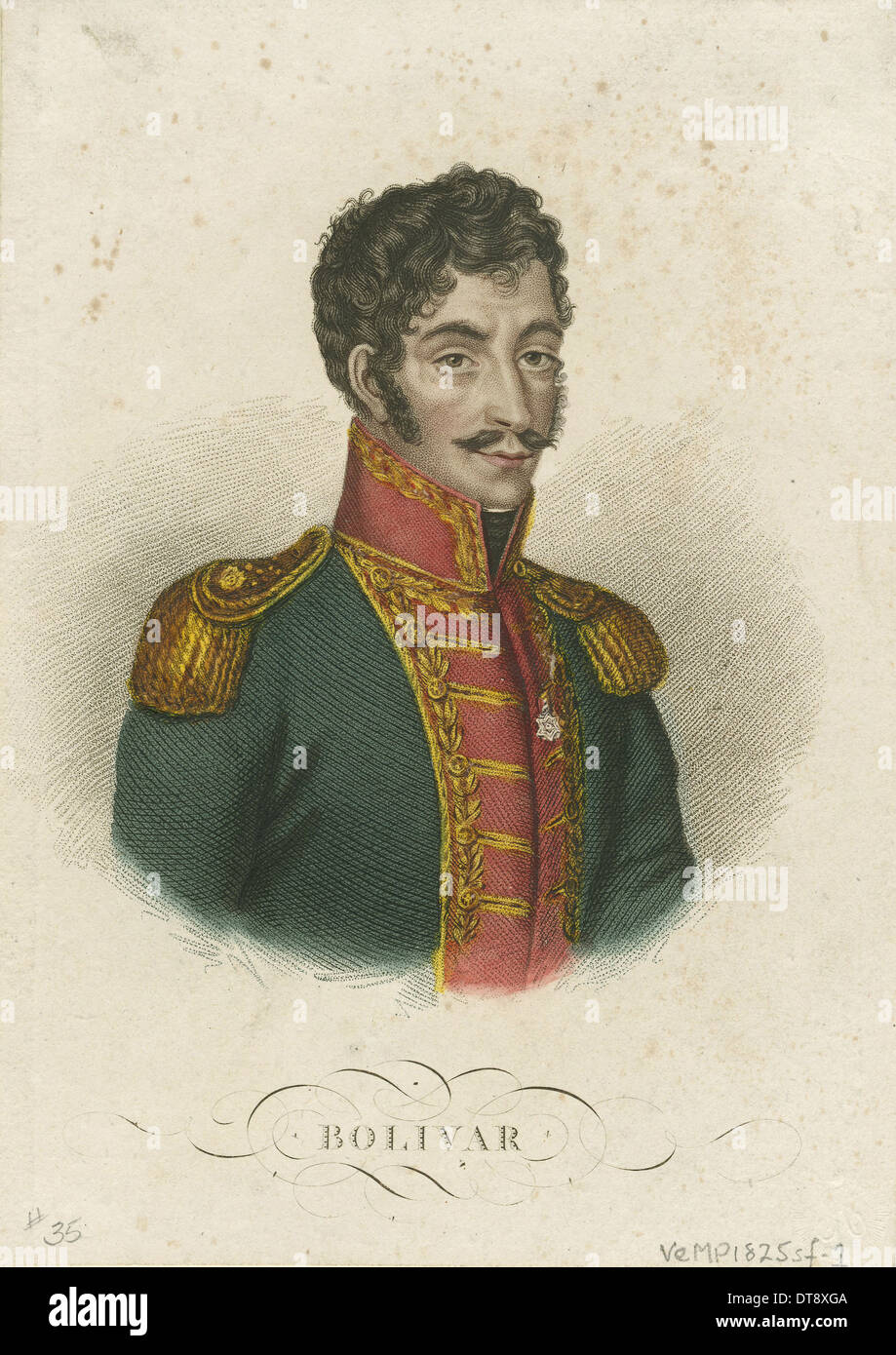 コレクション SIMON BOLIVAR 1783-1830 Simon Bolivar, 19th Century Libertador Portrait. Art Prints