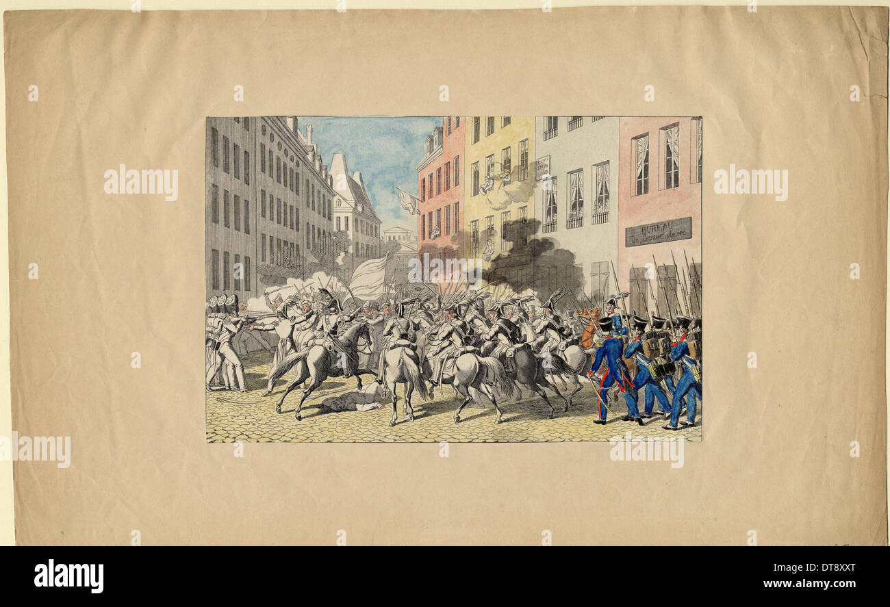 The July Revolution of 1830, 1830. Artist: Anonymous Stock Photo