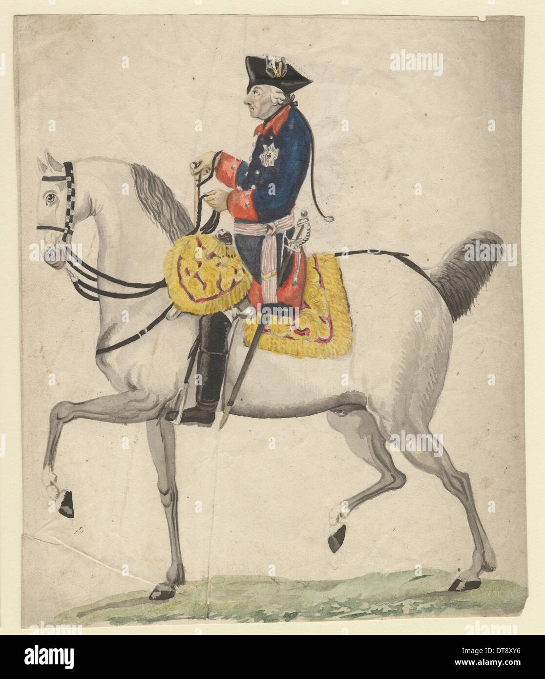 Frederick II of Prussia, 1785. Artist: Chodowiecki, Daniel Nikolaus (1726-1801) Stock Photo