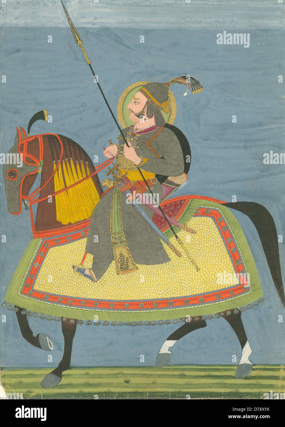 Shri Bakht Singh (17061752), Maharaja of Jodhpur. Artist Indian Art