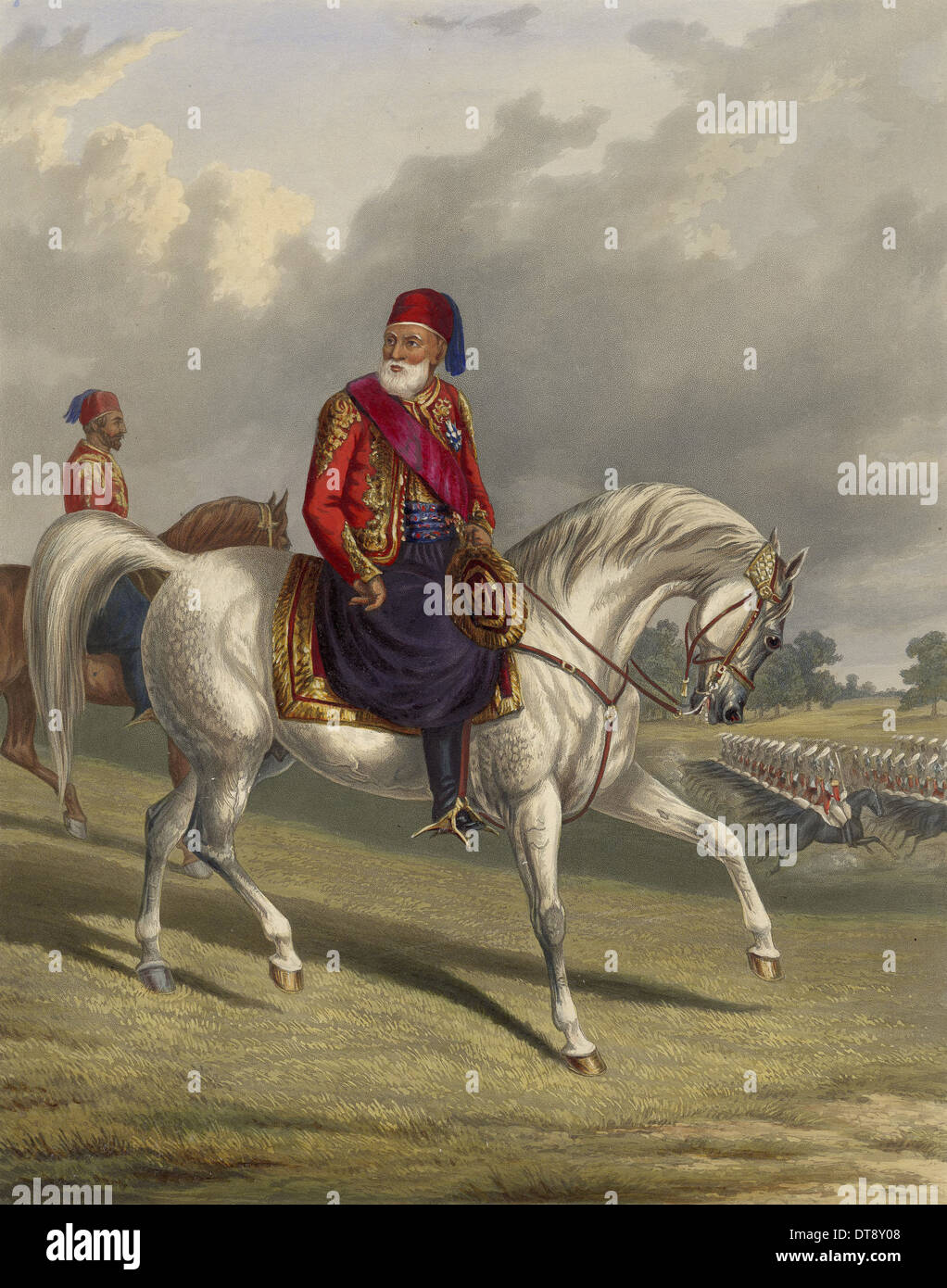 Ibrahim Pasha of Egypt (17891848), 1846. Artist Laporte, Stock