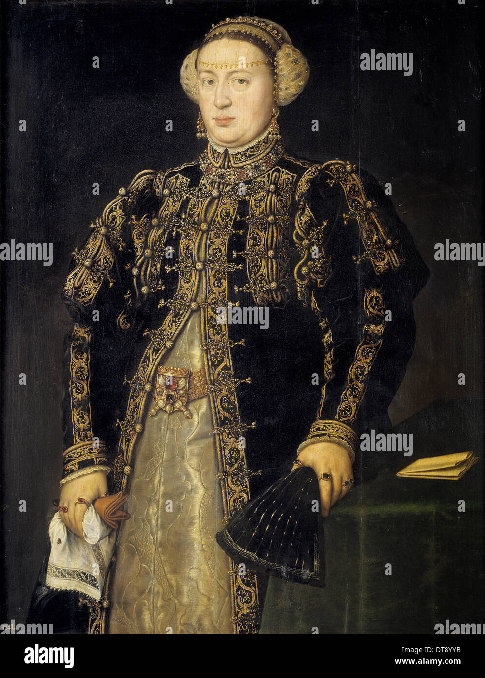 Catherine of Austria (1507-1578), Queen of Portugal, 1552-1553. Artist: Mor, Antonis (Anthonis) (c. 1517-1577) Stock Photo