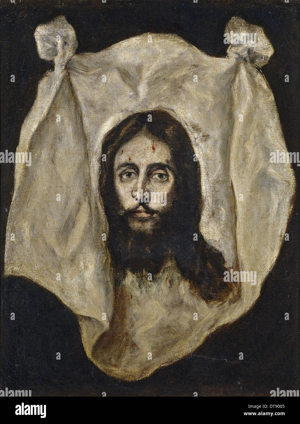 Holy Mandylion (The Vernicle), 1586-1595. Artist: El Greco, Dominico (1541-1614) Stock Photo