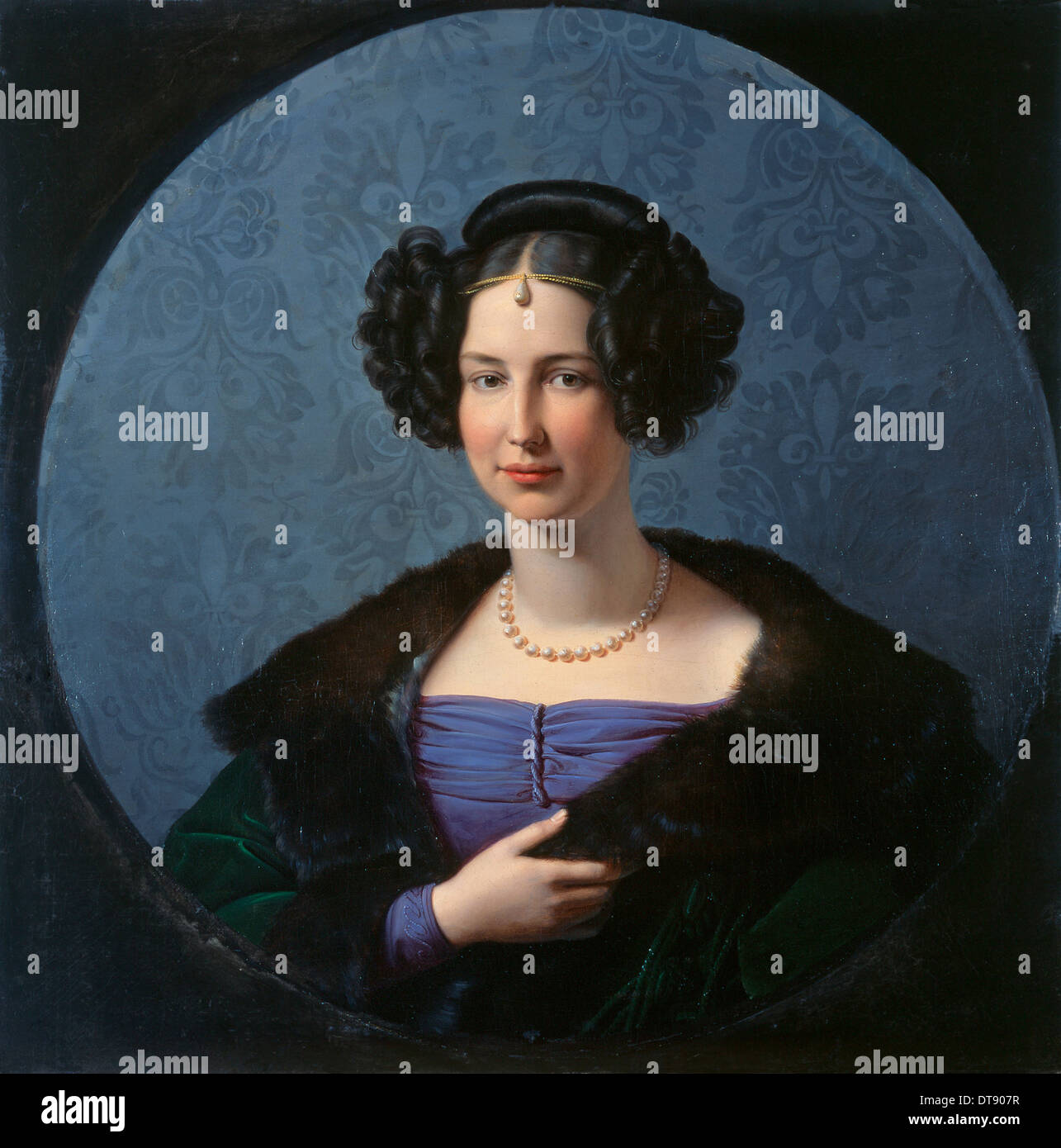Princess Luise of Anhalt-Bernburg (1799-1882), c. 1840. Artist: Schadow, Friedrich Wilhelm, von (1788-1862) Stock Photo