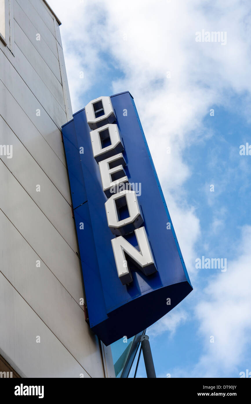 Odeon Cinema sign, Maidenhead. Stock Photo