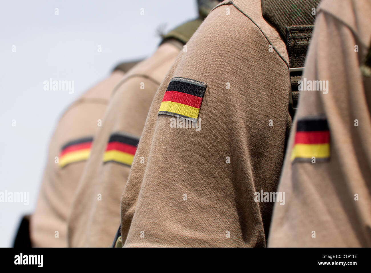 Bundeswehr soldiers sleeve patches Stock Photo