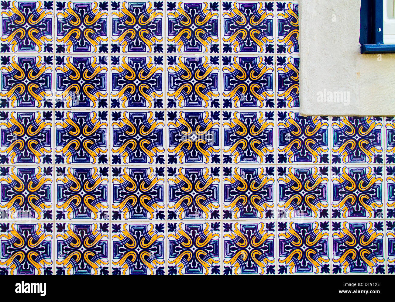 Blue tiles house facade hires stock photography and images Alamy