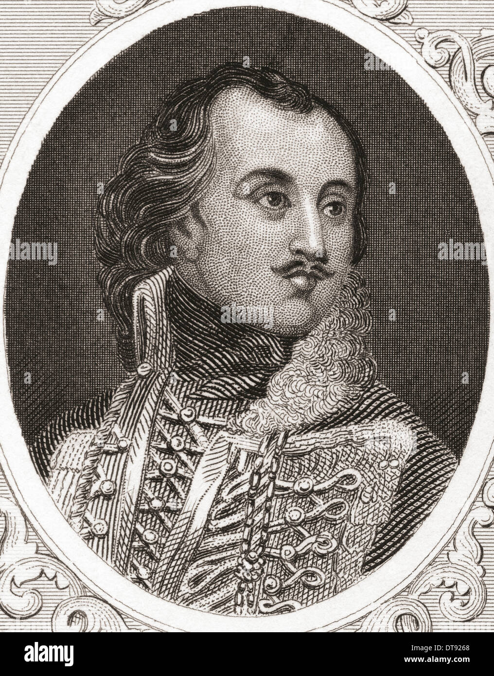 Kazimierz  Michał Wacław Wiktor Pułaski, aka Casimir Pulaski, 1745-1779. Polish nobleman and soldier. Stock Photo