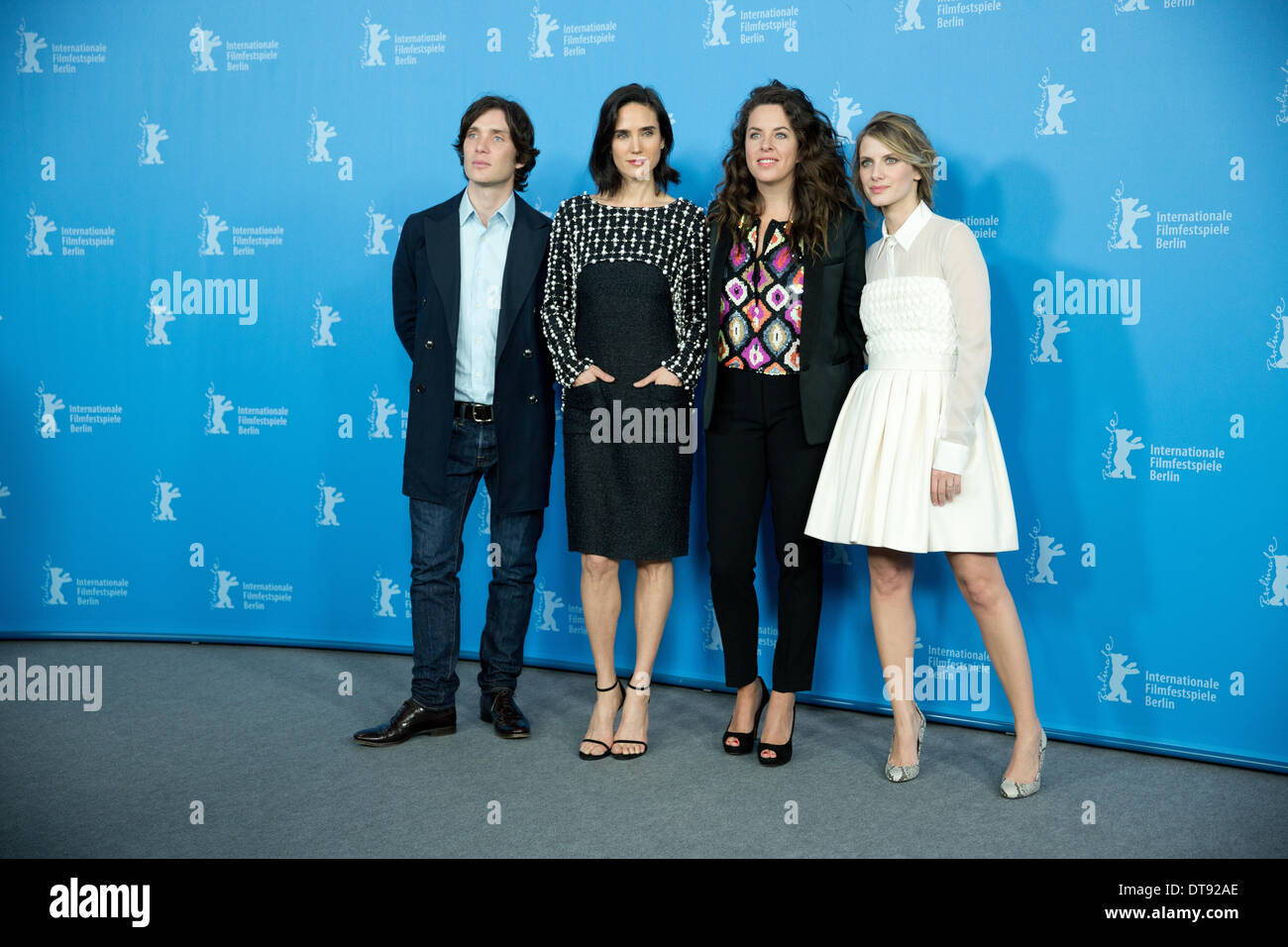 Berlin, Germany. 12th Feb, 2014. Prevusian director Claudia Llosa (C ...