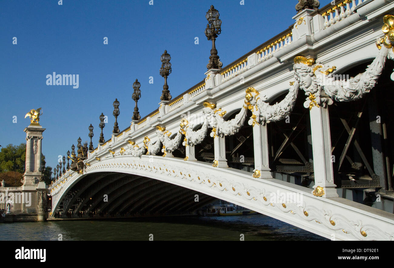Pont Alexandre bridge in Paris Stock Photo