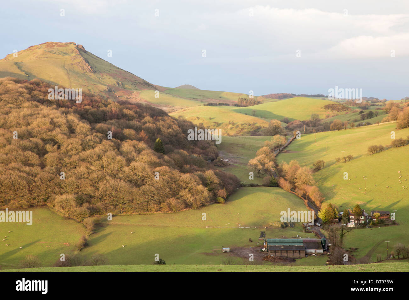 Caer Caradoc hill near Church Stretton in evening light, Shropshire