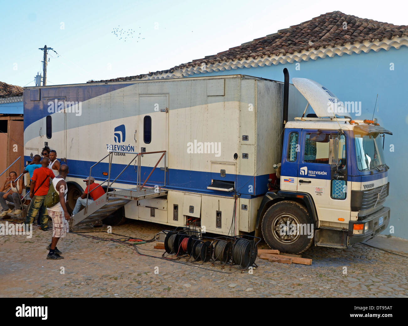 Cuba television van, Trinidad Stock Photo Alamy