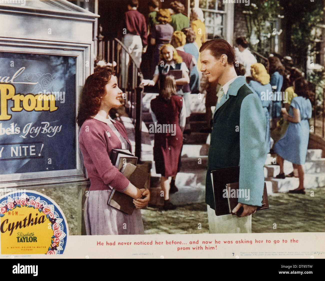 CYNTHIA  1947 Warner Bros film with Elizabeth Taylor and Jimmy Lydon Stock Photo