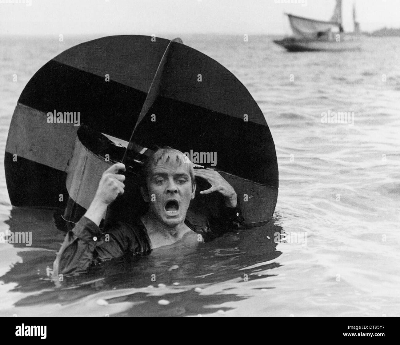 KNIFE IN THE WATER 1962 Kanawha film with Zygmunt Malanowicz directed by Roman Polanski Stock Photo