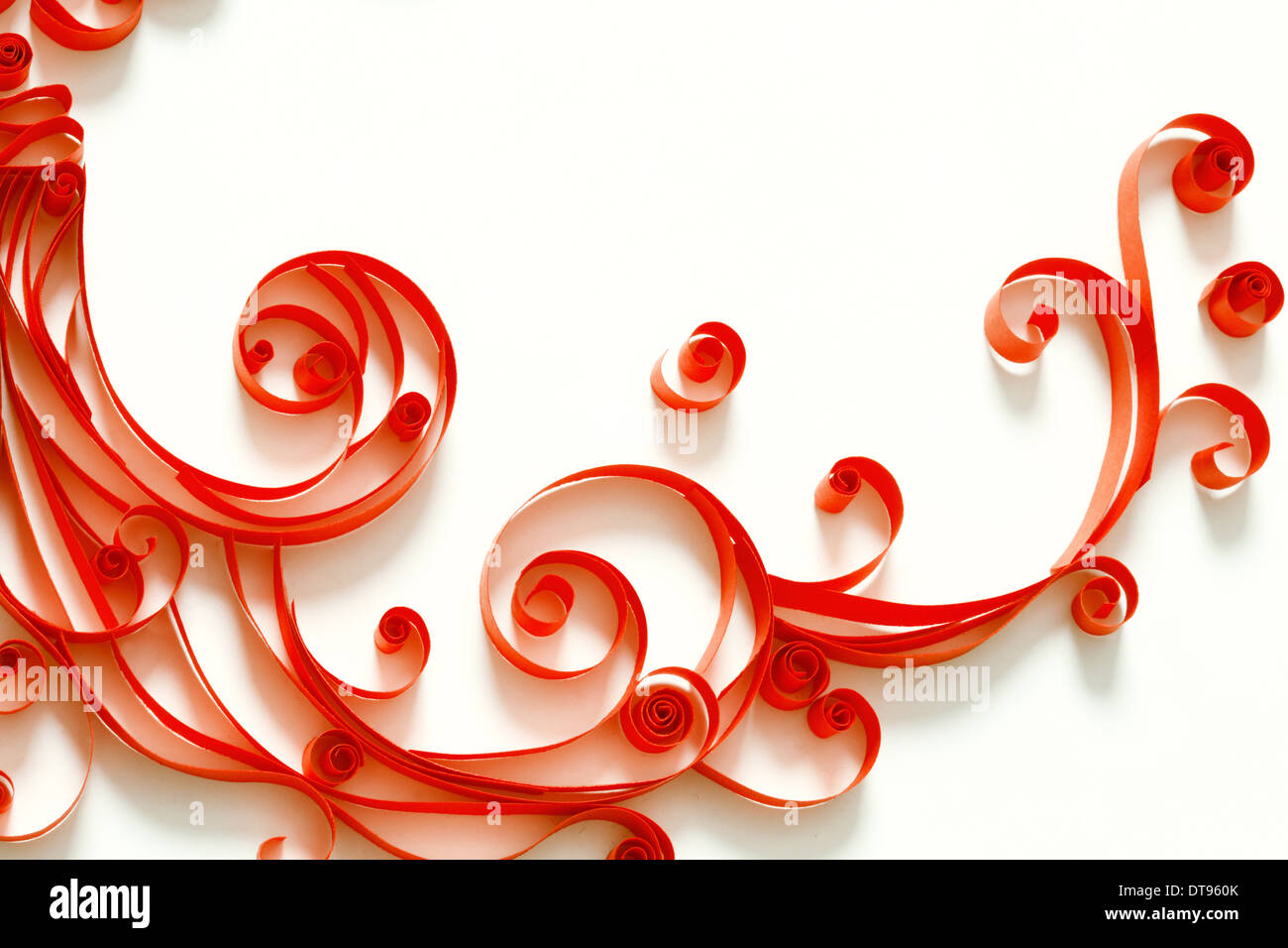 Red floral pattern Stock Photo Alamy