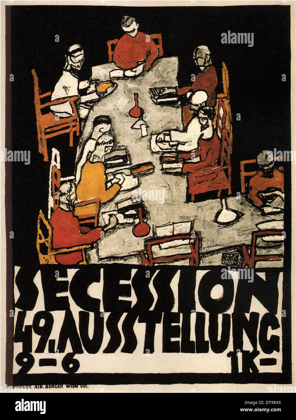 Egon Schiele. Poster for the 49th Exhibition of the Vienna