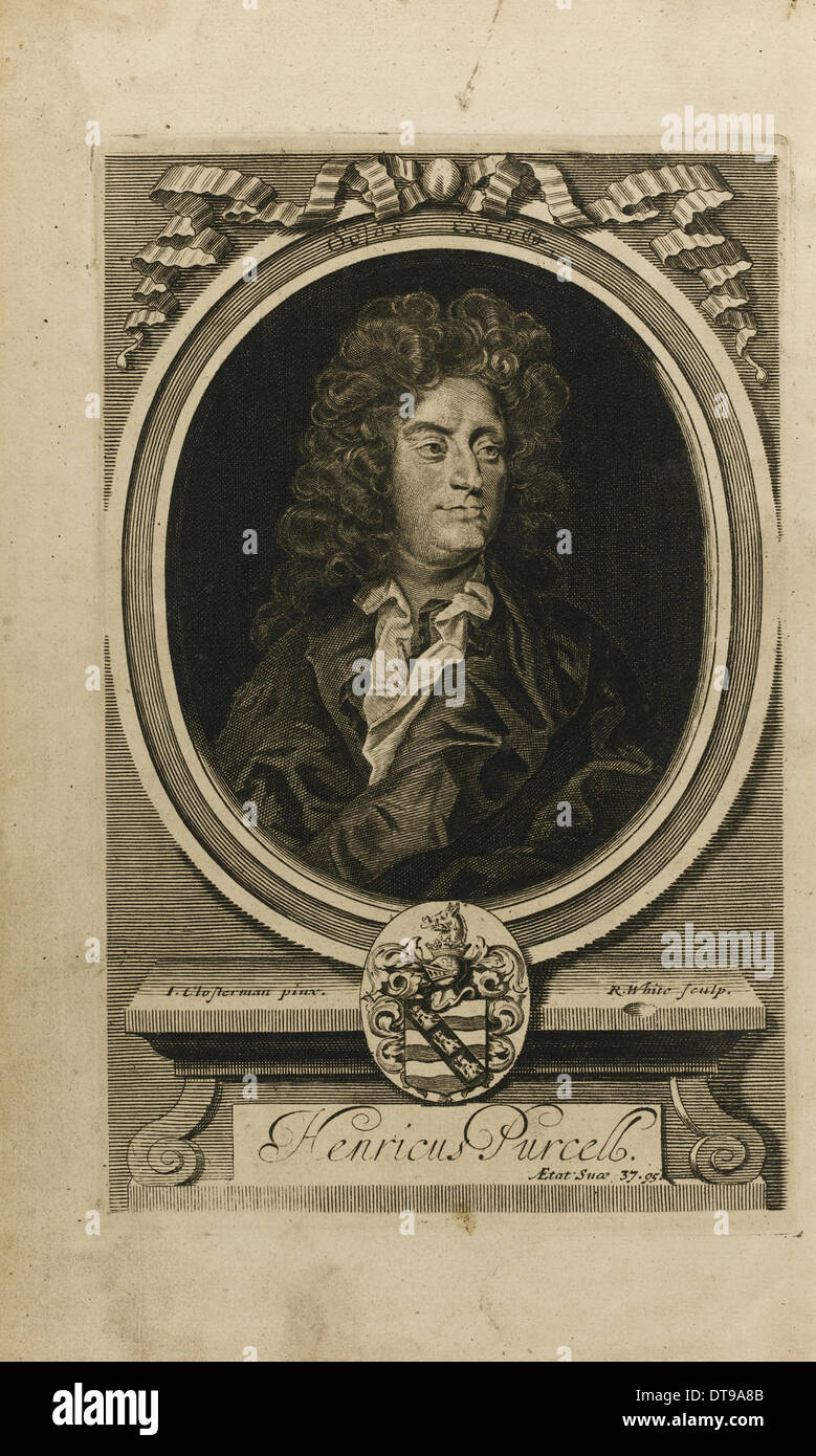 Portrait of the composer Henry Purcell (1659-1695), 1702. Artist: Closterman, John (1660-1711) Stock Photo