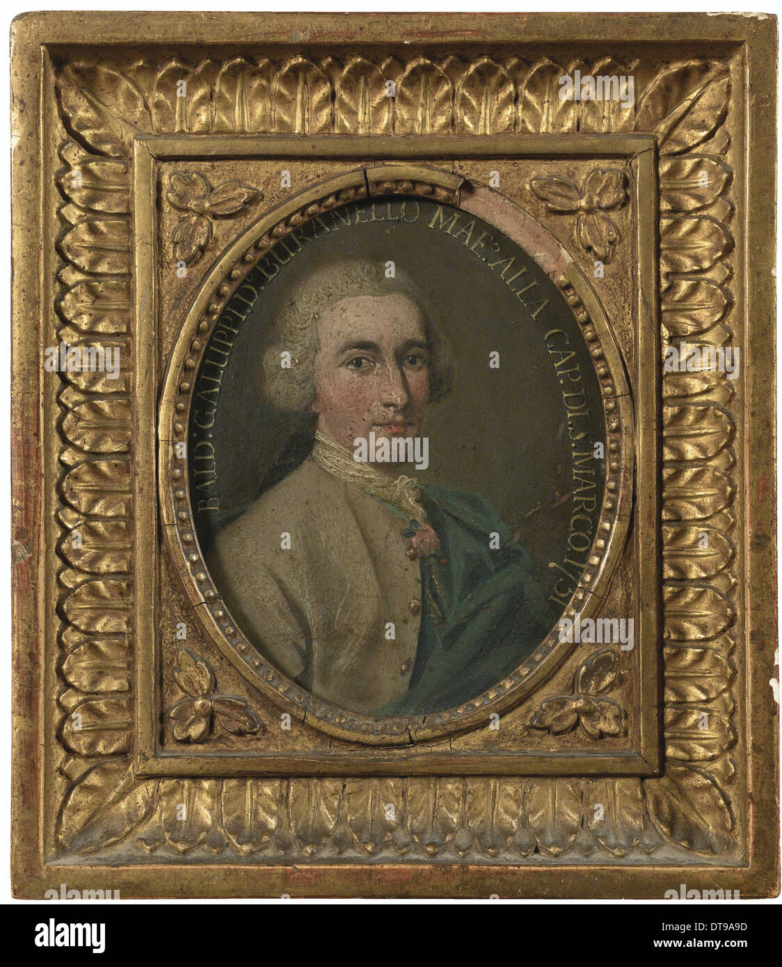 Portrait of the composer Baldassare Galuppi (1706-1785), 1751. Artist: Italian master Stock Photo