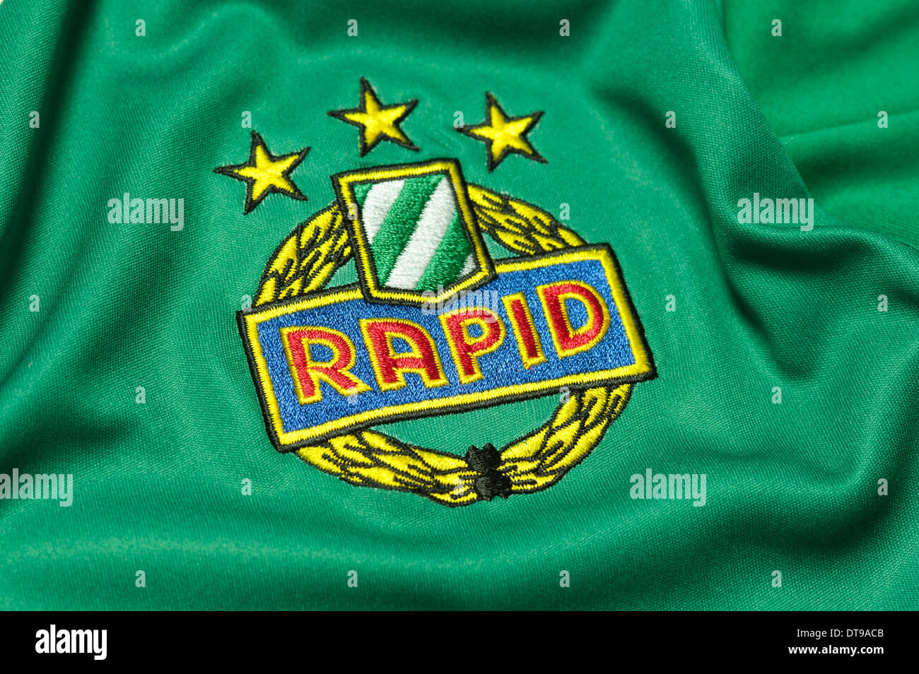 SK Rapid Wien Kit. Close up. Stock Photo