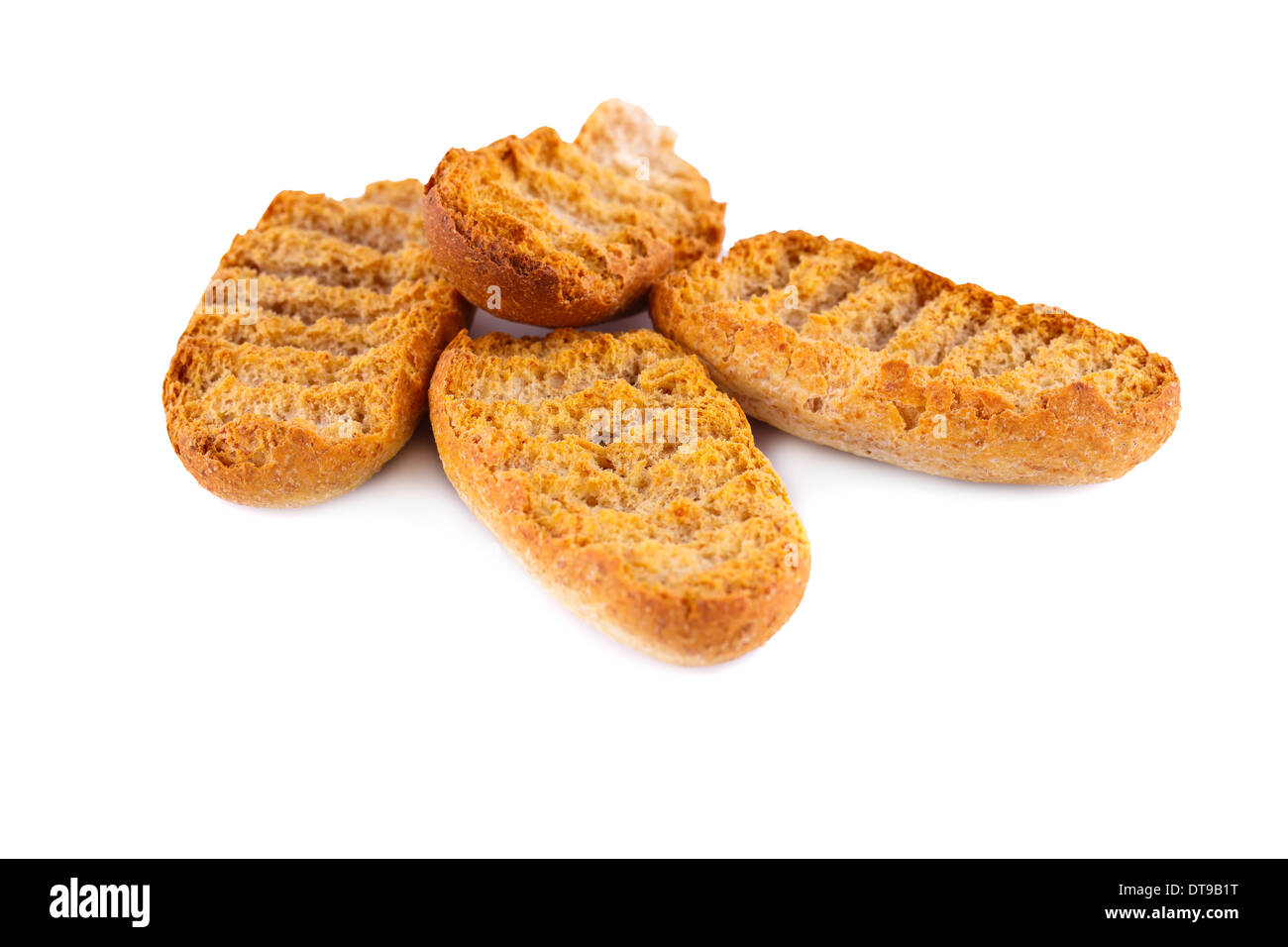Rusks isolated on white background Stock Photo - Alamy