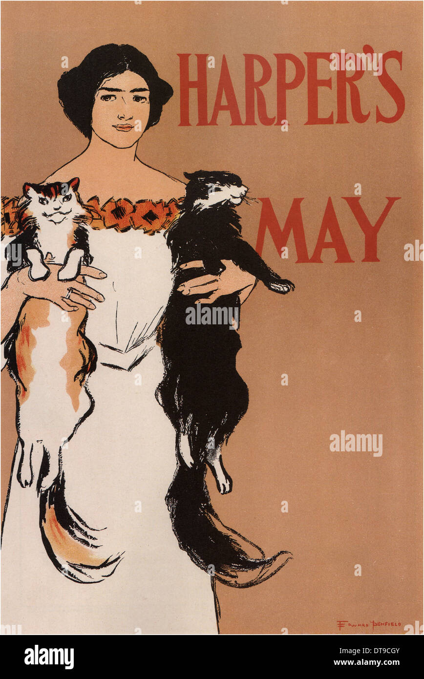 Harper's May, 1897. Artist: Penfield, Edward (1866-1925) Stock Photo