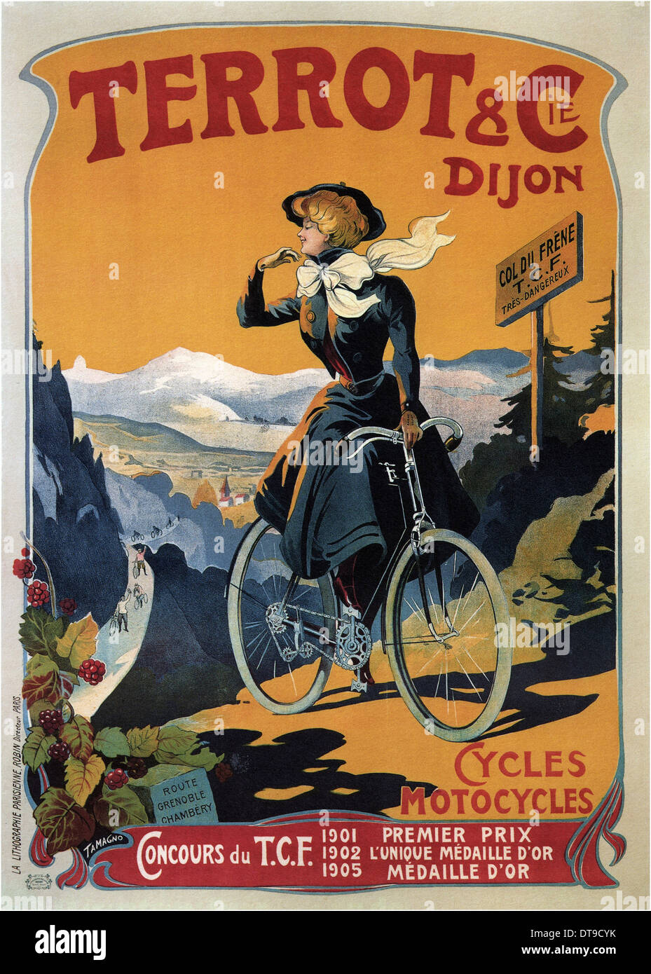 Cycles Terrot & Cie, 1905. Artist: Tamagno, Francisco (1851-1923) Stock Photo