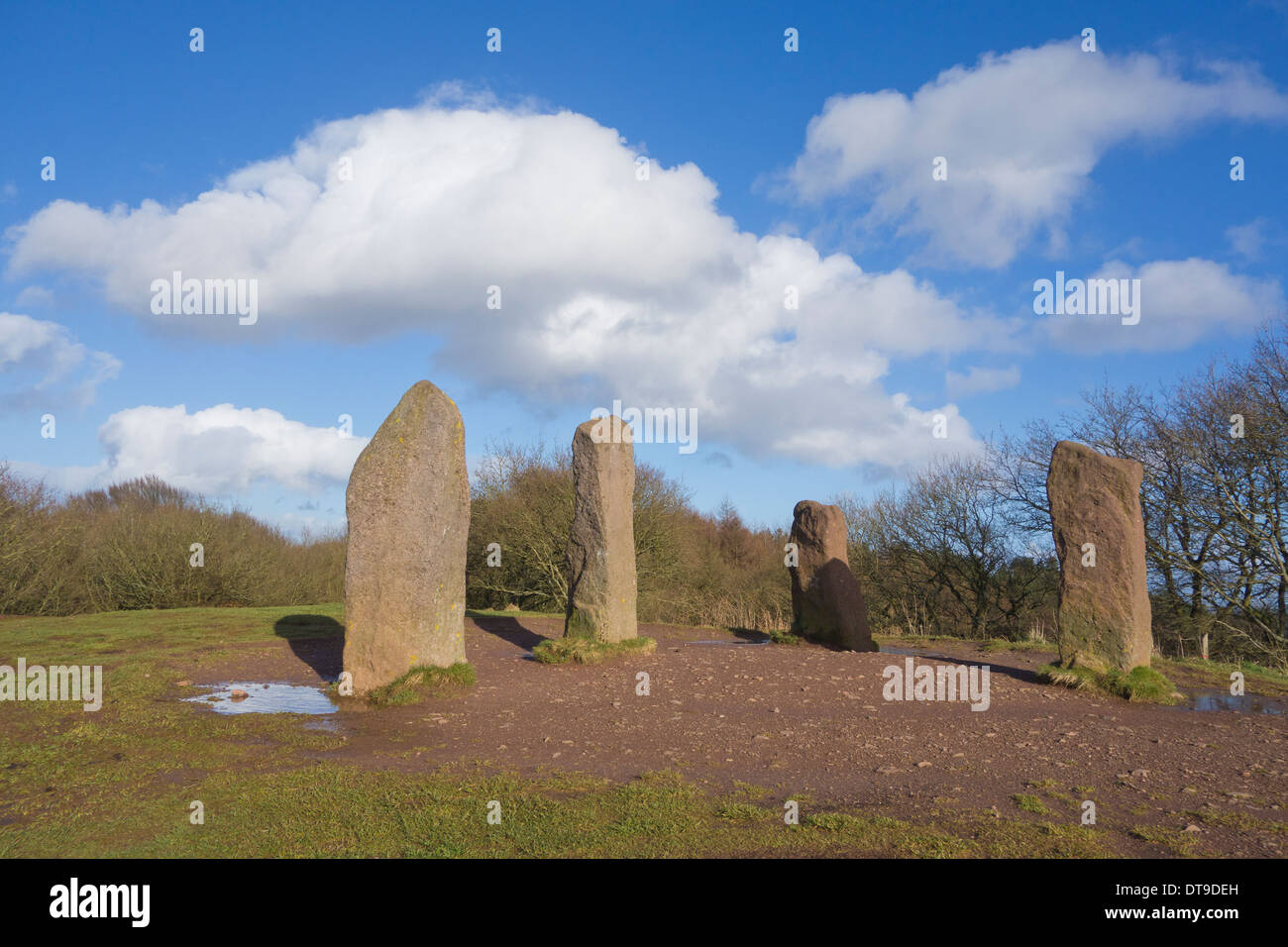 Four Stones at Clent Hills, Worcestershire, England, UK Stock Photo - Alamy