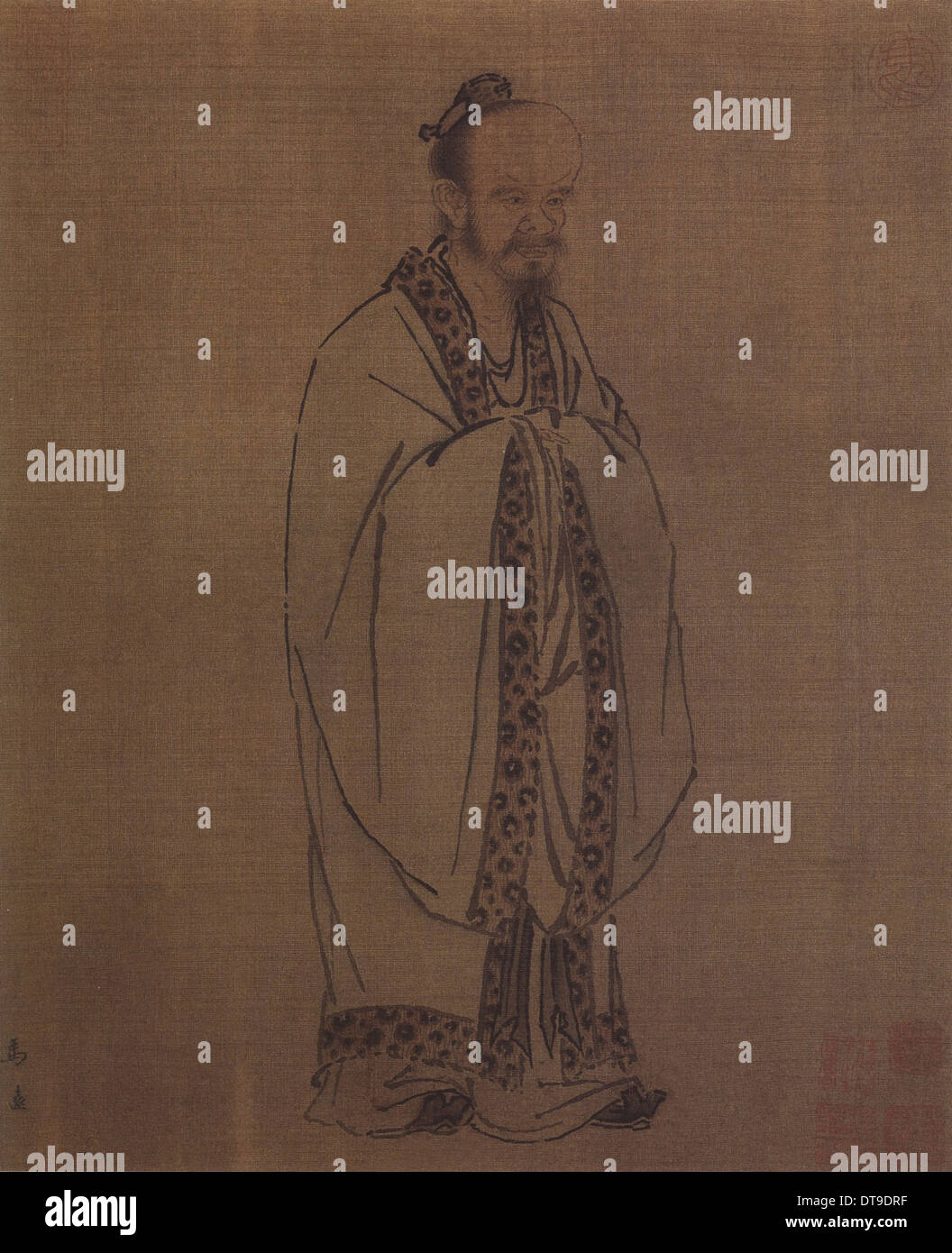 Confucius, 12th century. Artist: Ma Yuan (1160-1225) Stock Photo