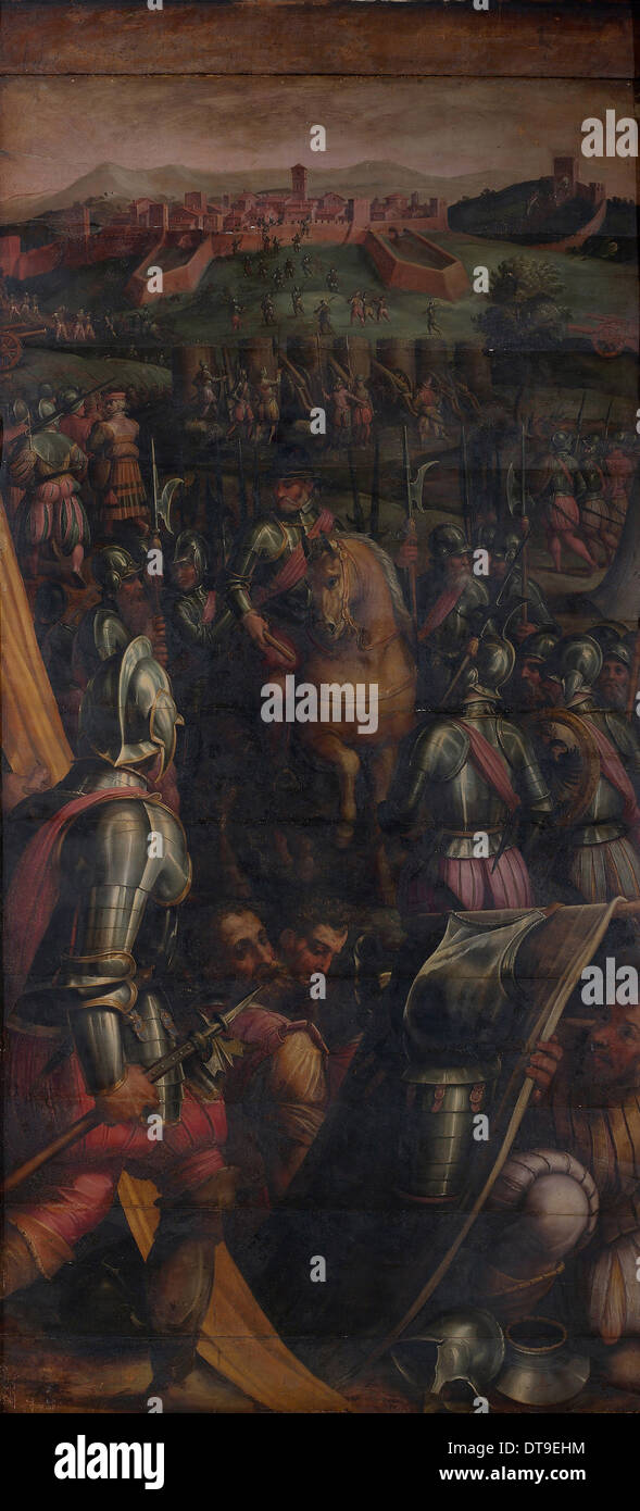 Capture of Casole, 1563-1565. Artist: Vasari, Giorgio (1511-1574) Stock Photo