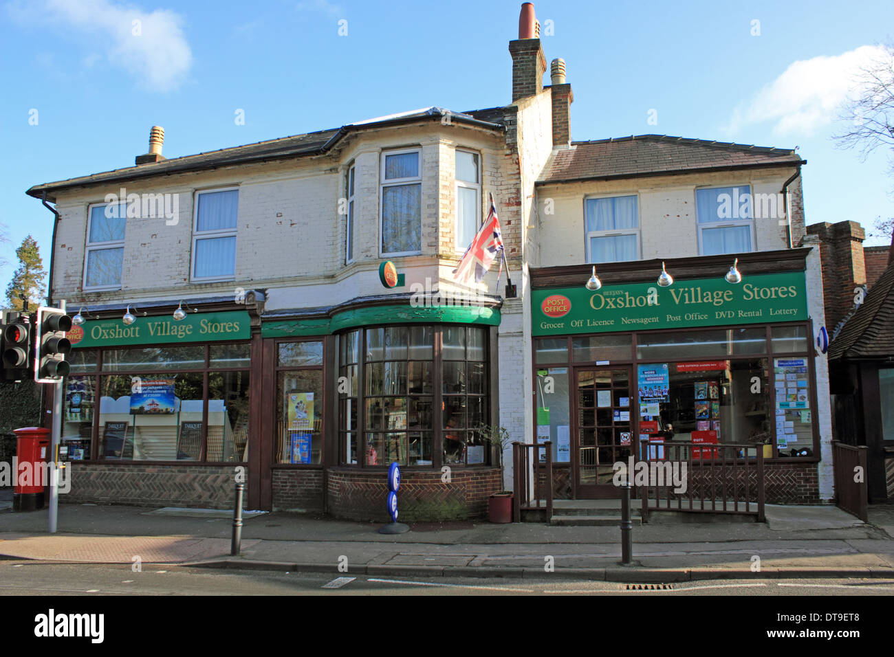 Oxshott village stores in the Elmbridge commuter belt, Surrey, England, UK Stock Photo