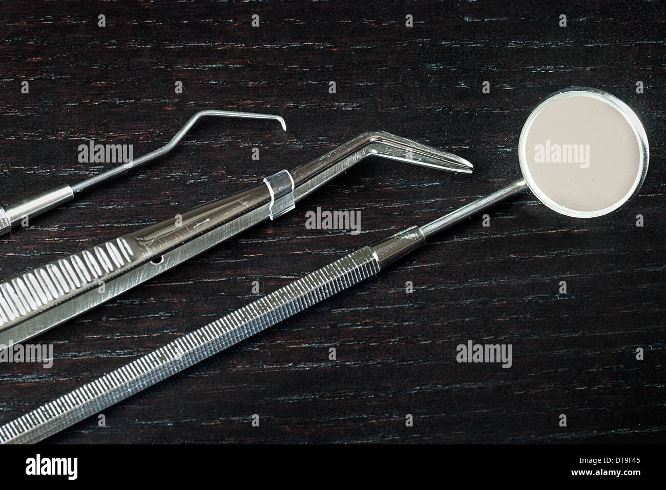 Close-up of dental tools Stock Photo