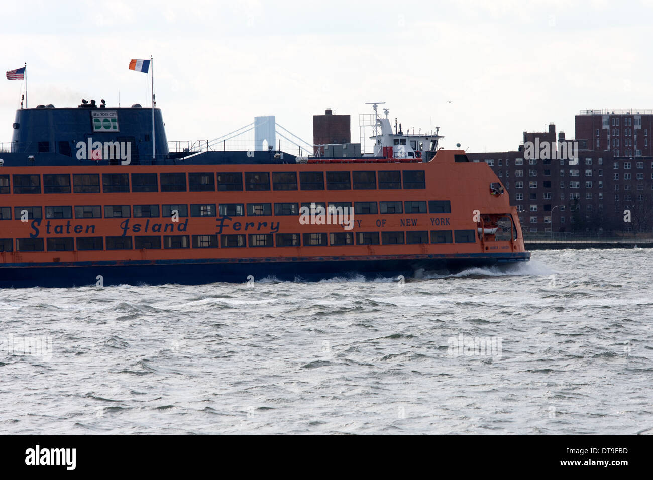 Staten Island Ferry in New York City, February 2012 Stock Photo Alamy