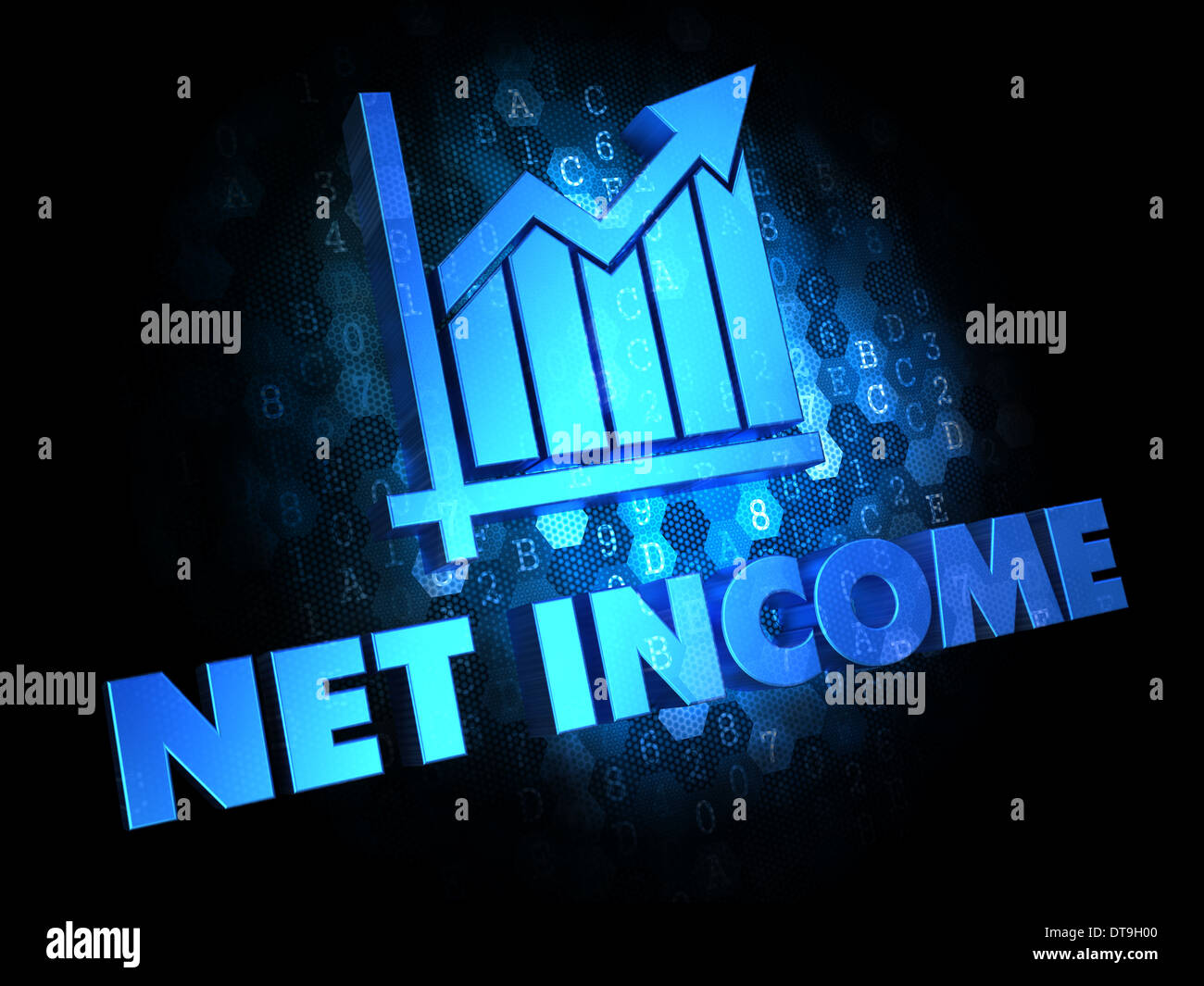 Net Concept on Dark Digital Background Stock Photo Alamy