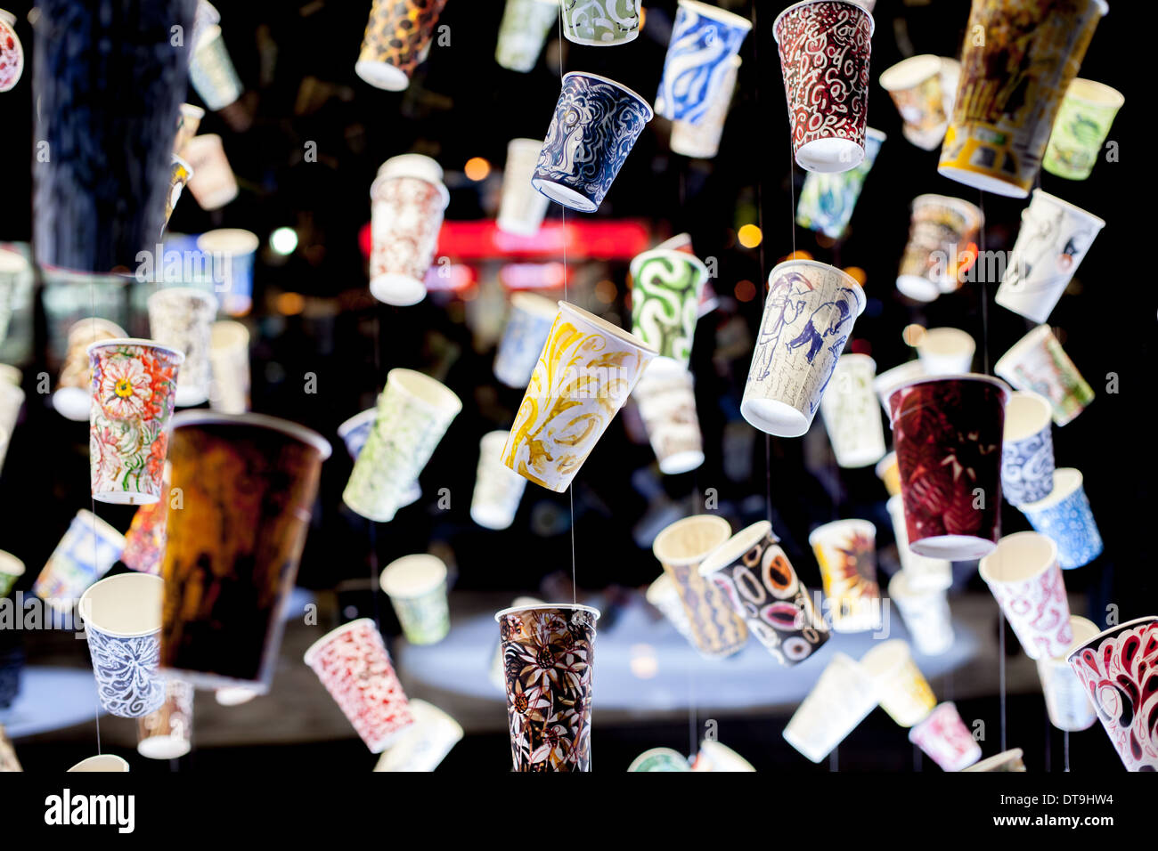 Creative cups Stock Photo