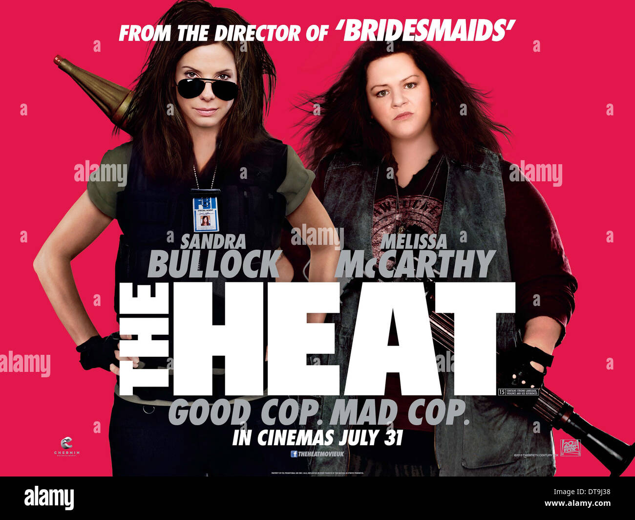 SANDRA BULLOCK, MELISSA MCCARTHY POSTER, THE HEAT, 2013 Stock Photo - Alamy