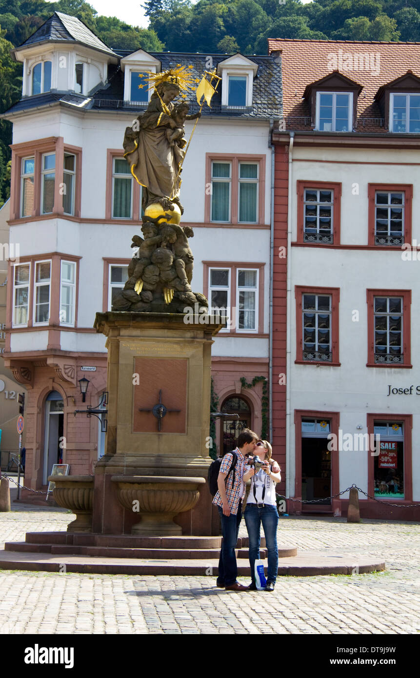 Square in Heidelberg Baden-Wuerttemberg Germany Stock Photo - Alamy