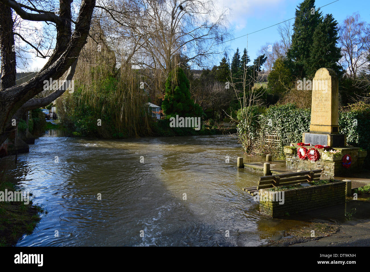 River Darent Shoreham Village Stock Photo