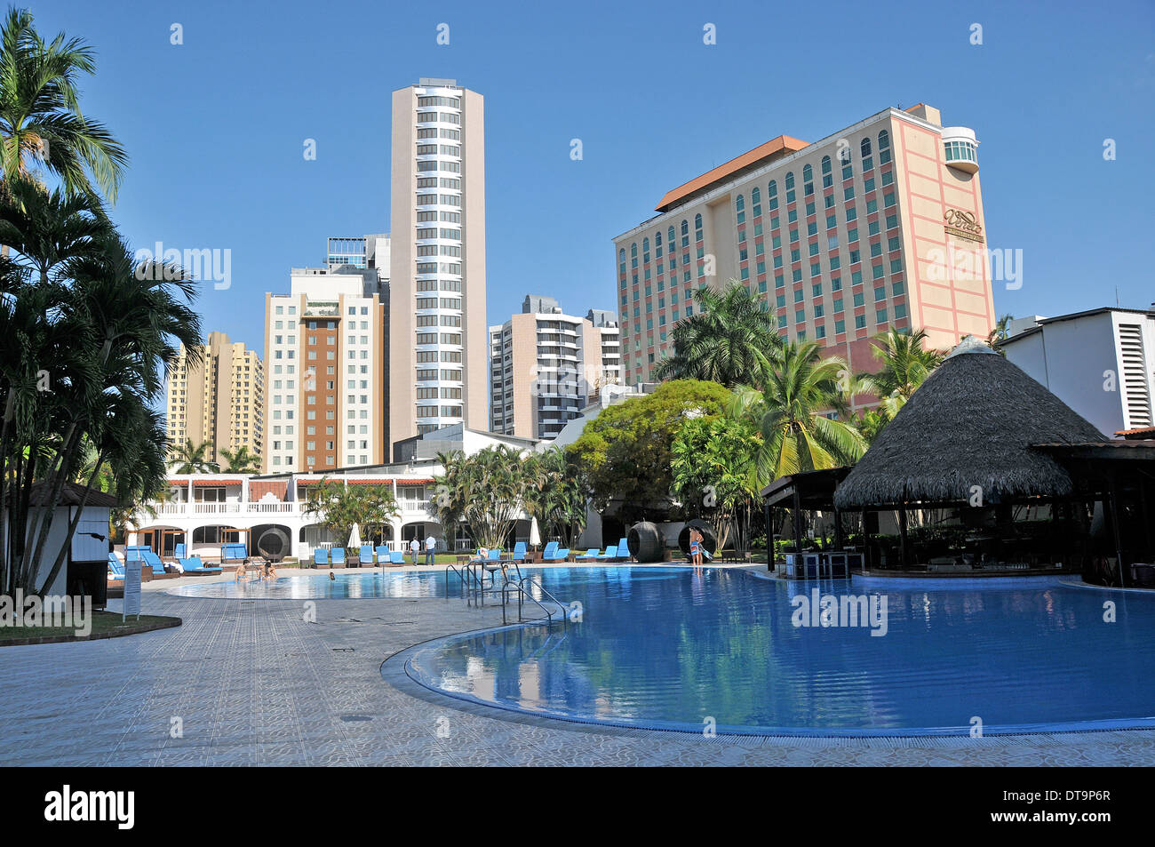 swimming pool El Panama hotel Panama city Panama Stock Photo