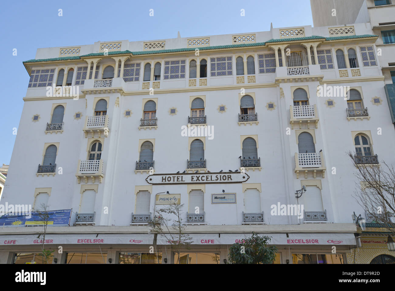 Hotel Excelsior Palace, Place des Nations Unies, Casa-Anfa District, Casablanca, Grand Casablanca Region, Kingdom of Morocco Stock Photo