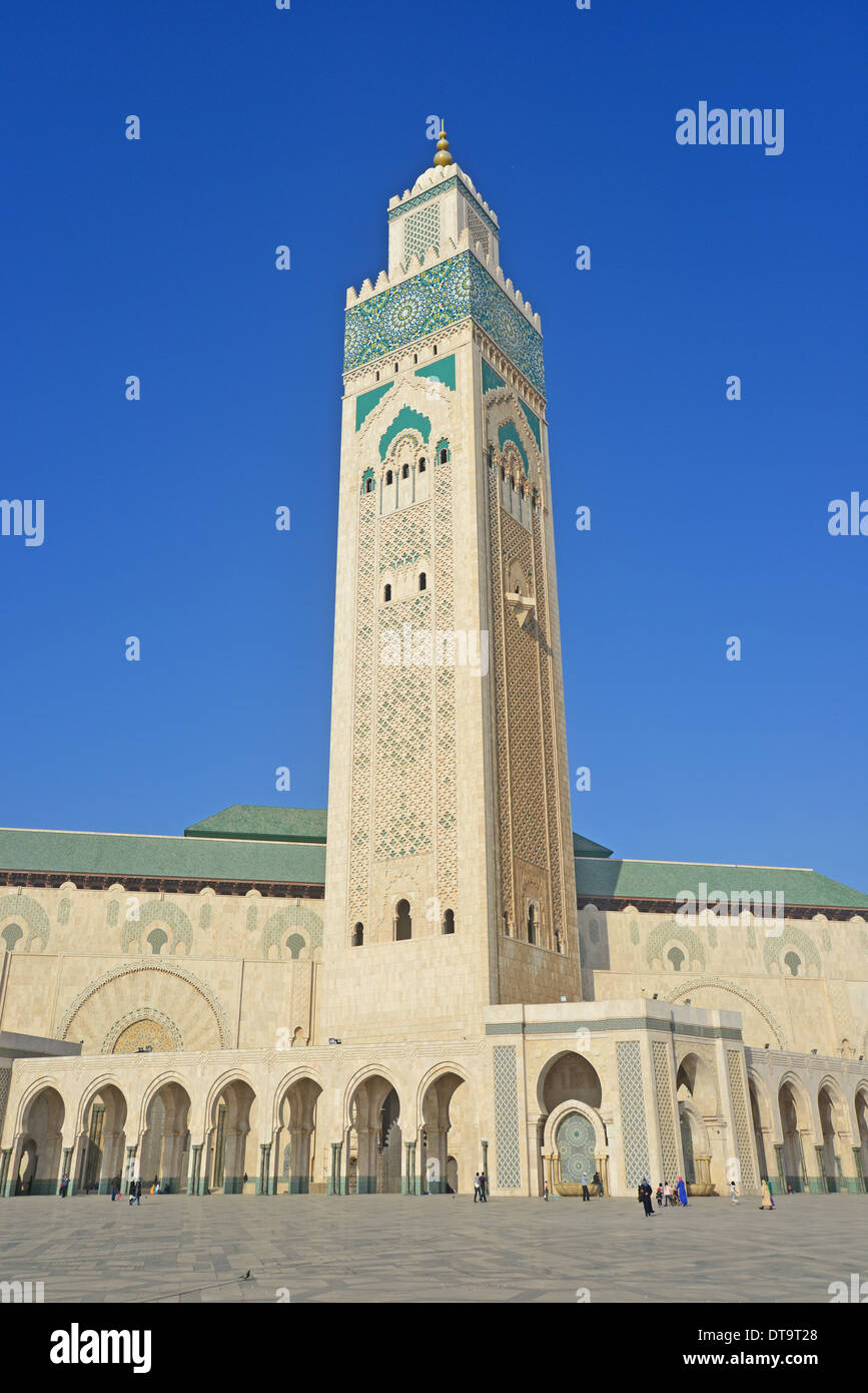 Grande Mosquée Hassan II, Bd Sidi Mohammed Ben Abdallah, Casablanca, Grand Casablanca Region, Kingdom of Morocco Stock Photo
