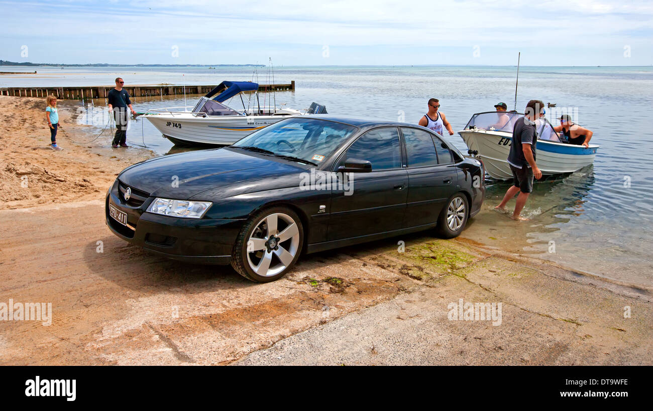 Boating on Port Phillip Bay in Victoria Australia Stock Photo Alamy