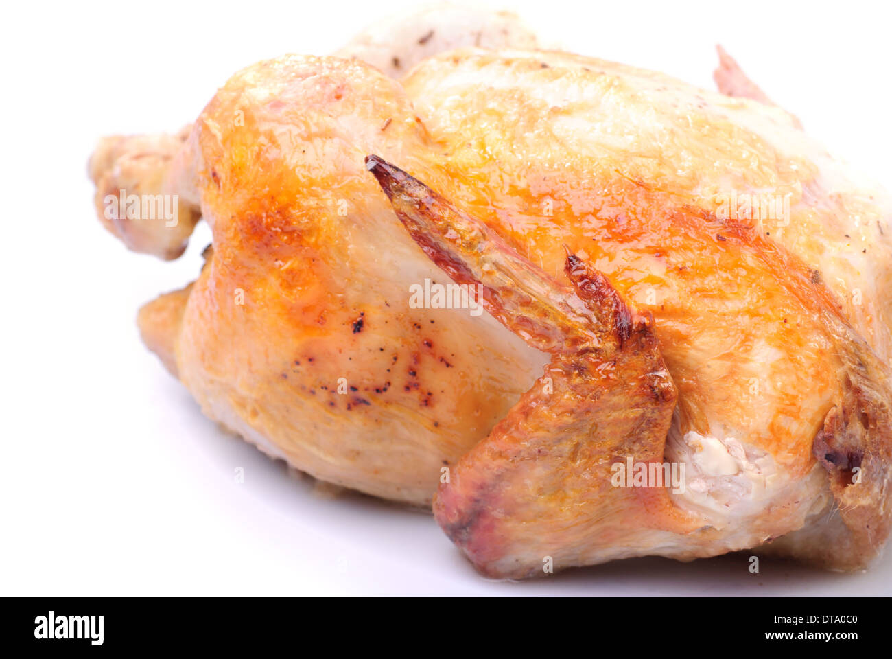 fried chicken carcass isolated on white Stock Photo Alamy