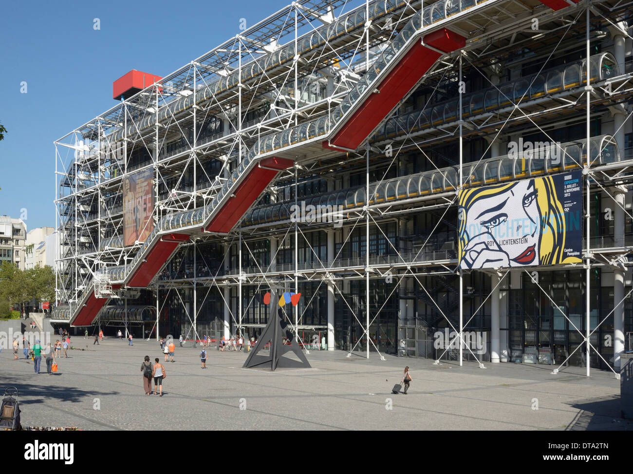 Centre Pompidou, Paris, Île-de-France, France Stock Photo
