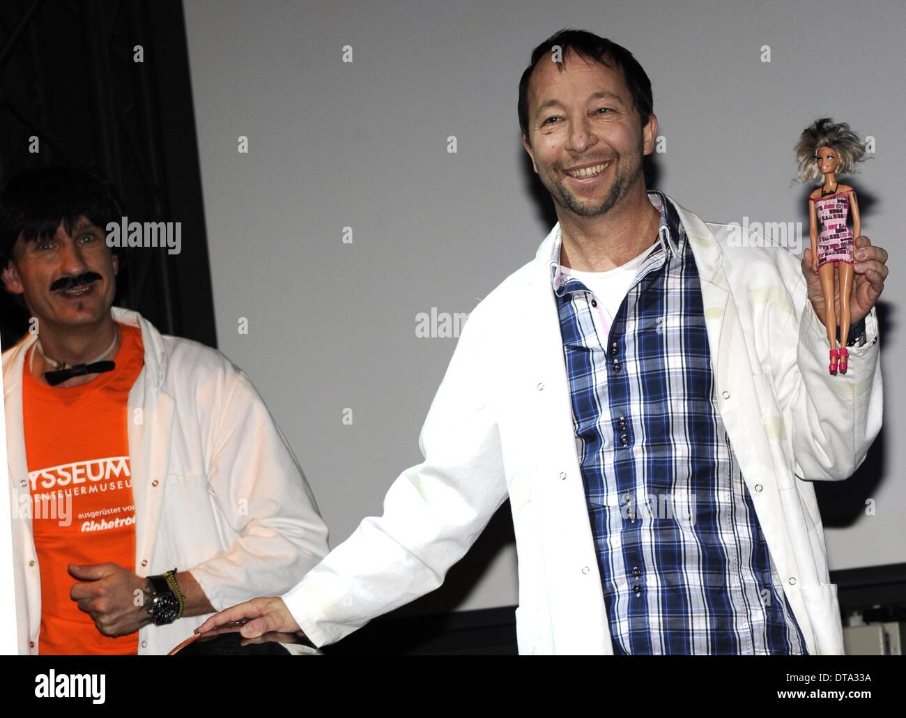 Swiss musician DJ Bobo assist in the show 'Volle Ladung' (fully charged) at the Oysseum in Cologne, Germany, 12 February 2014. Photo: Horst Galuschka Stock Photo