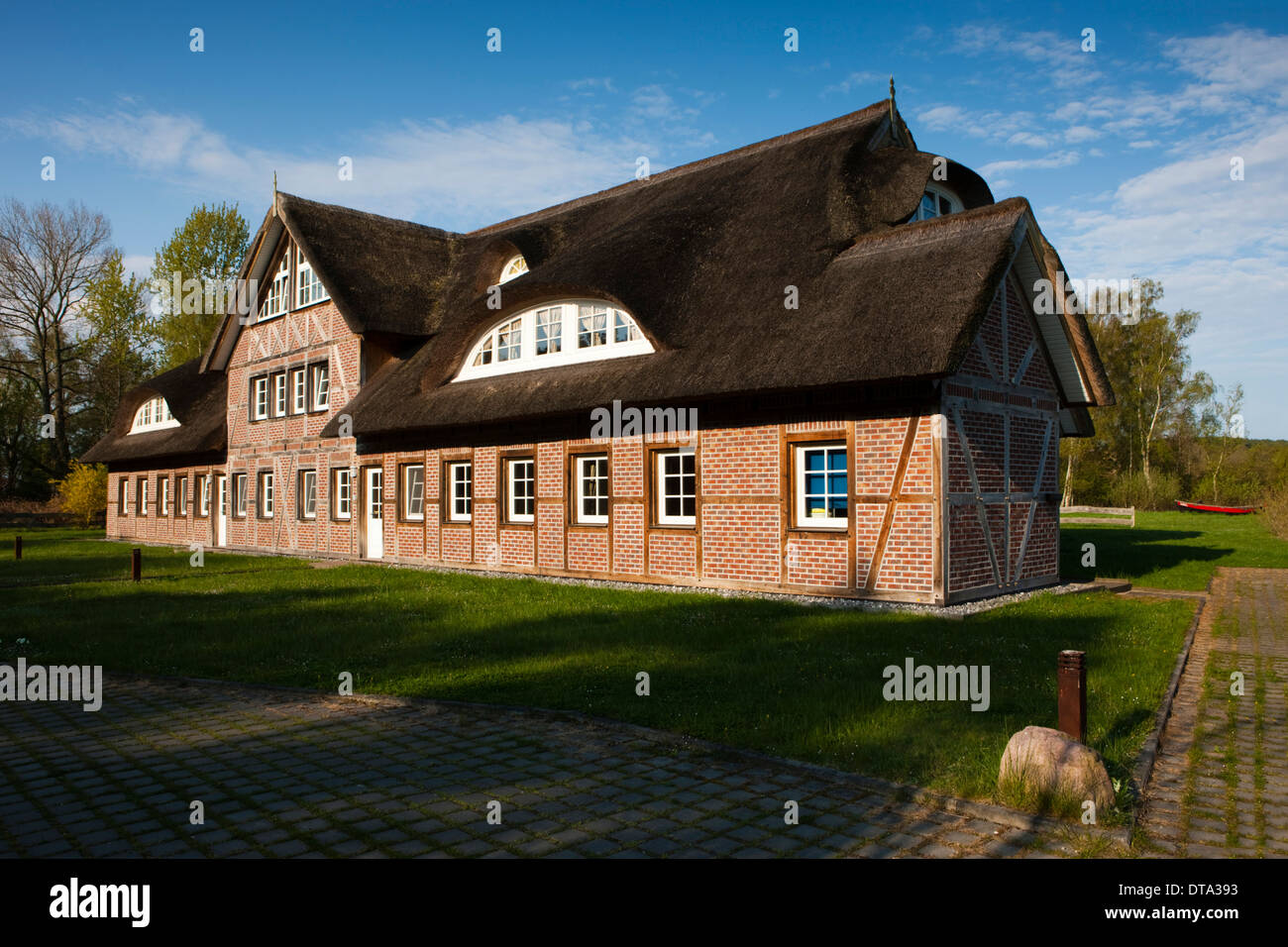 Thatched House, Rügen, Mecklenburg-Western Pomerania, Germany Stock Photo