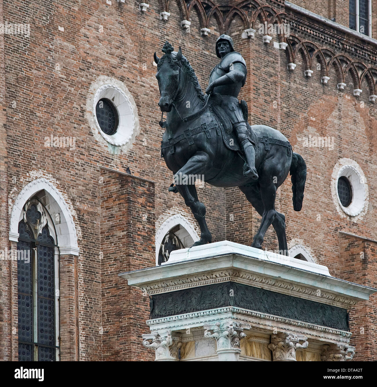 Venedig, Venezia, Bartolomeo Colleoni Denkmal Stock Photo - Alamy