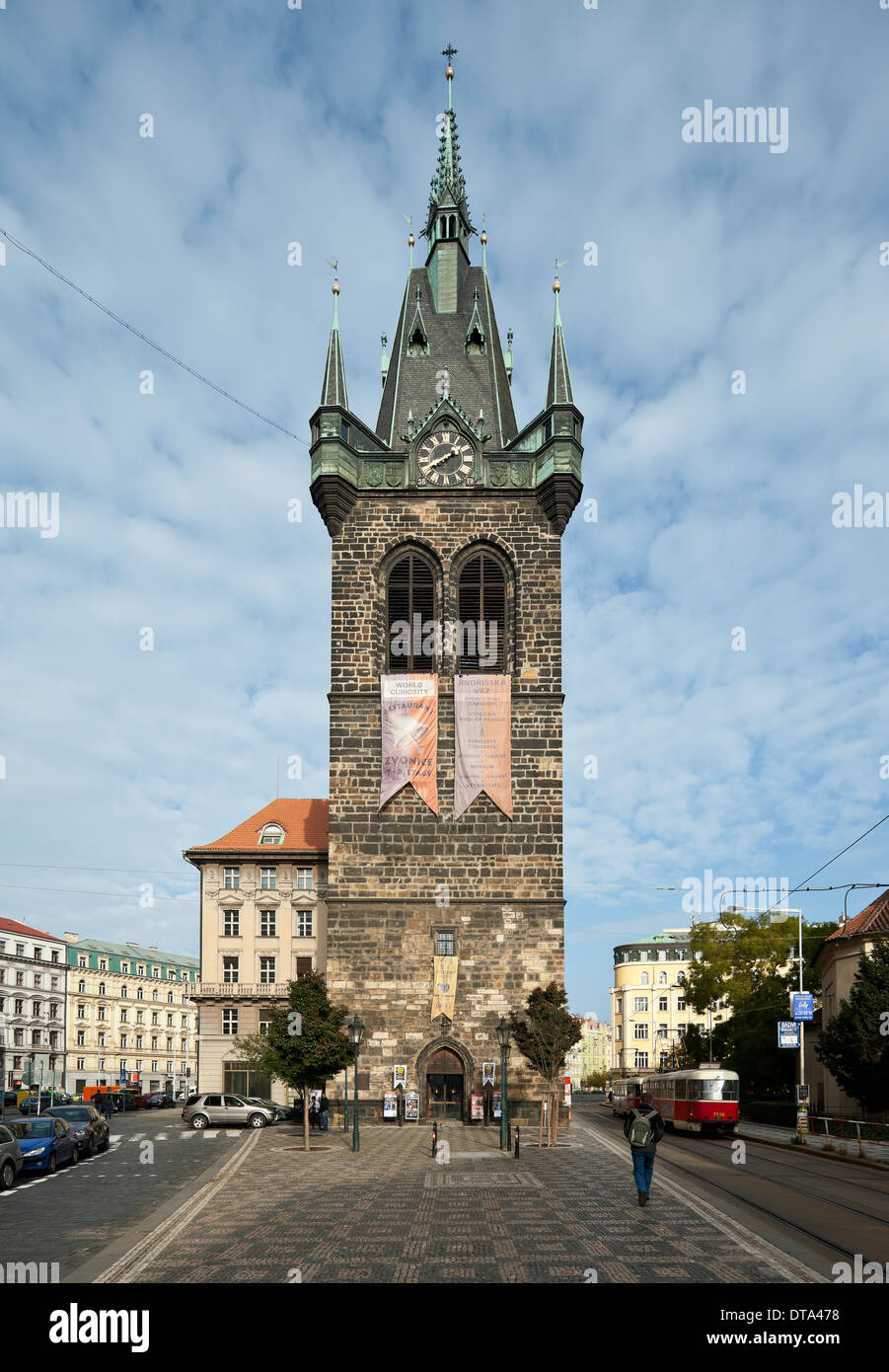 Prag, Heinrichsturm (tschechisch Jindrisská vez) Stock Photo