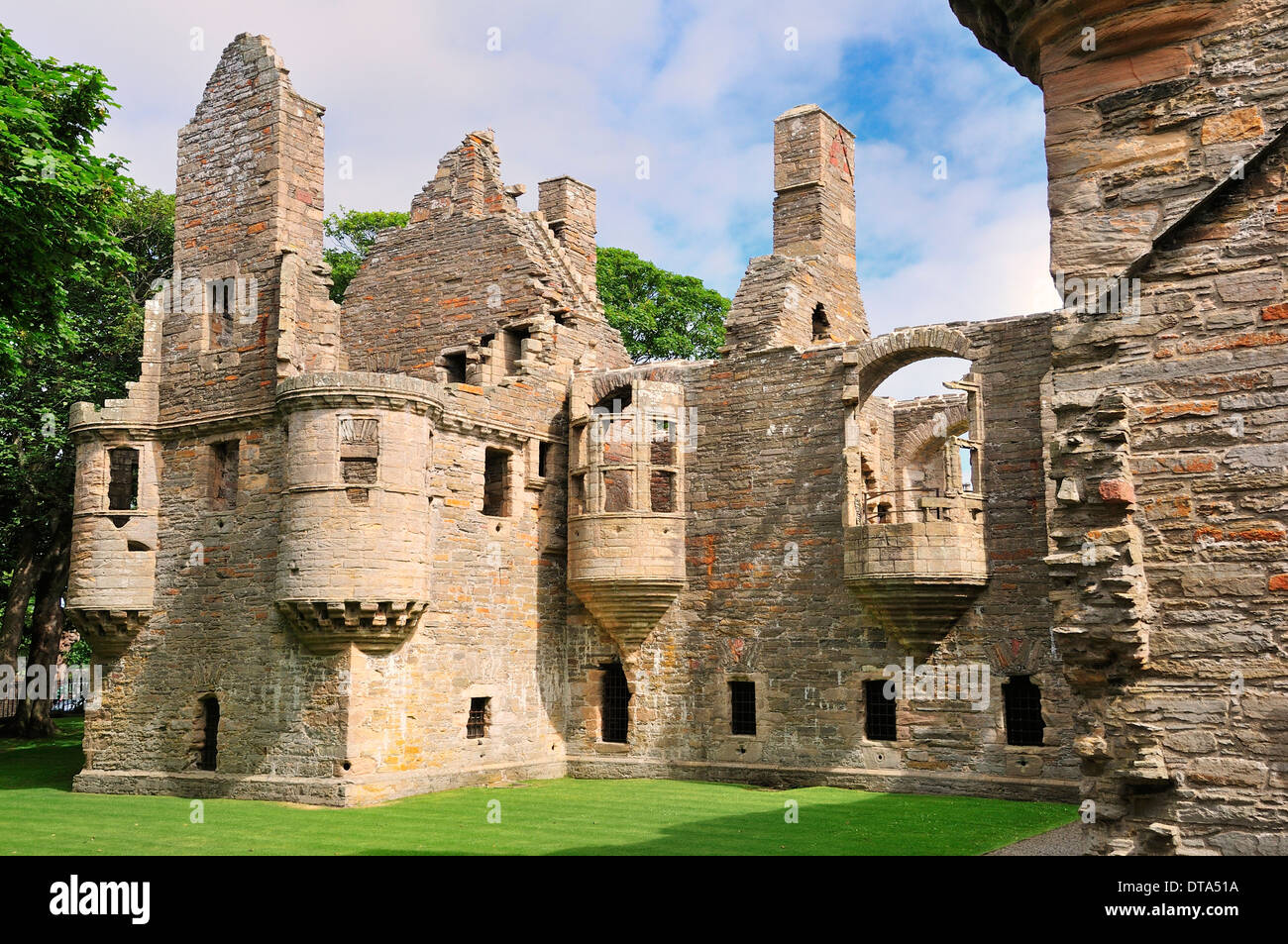 Ruins of the Bishop's Palace, Kirkwall, Mainland, Orkney, Scotland, United Kingdom Stock Photo